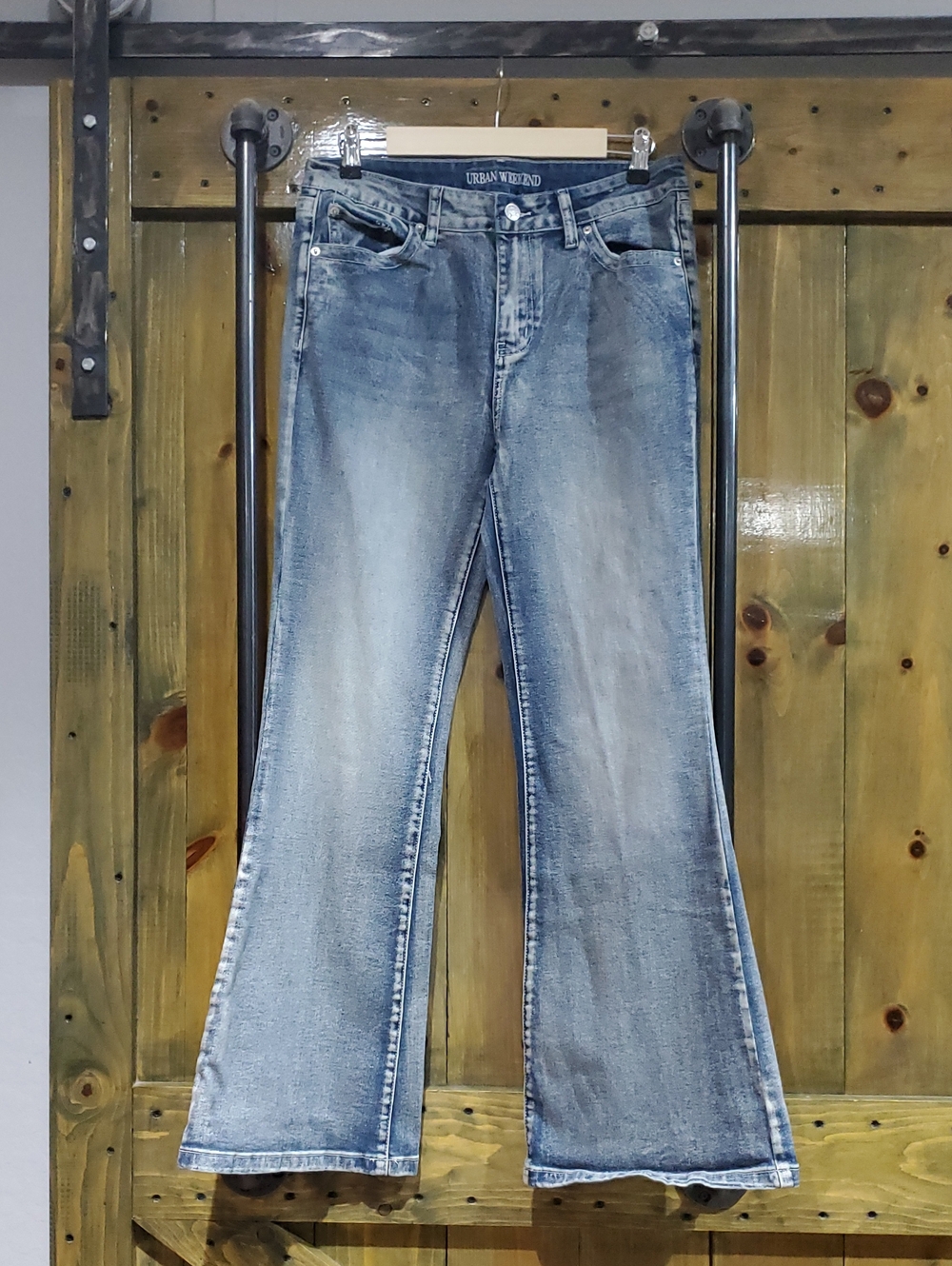 Urban Weekend Light Blue Flare Jeans Western Rodeo Country Ranch Nashville Glam
